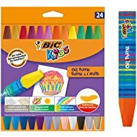 BIC Kids Oil Pastels Ceras Blandas - colores Surtidos- Blíster de 24 unidades